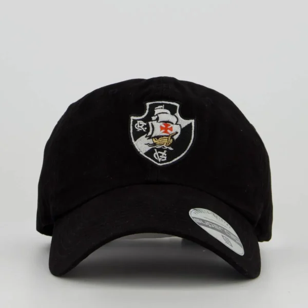 Boné Vasco Classic Preto Supercap Bordado