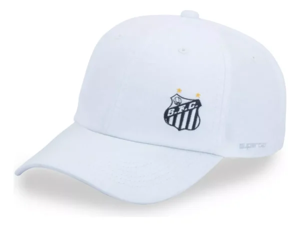 Boné Santos Branco 6 gomos Supercap Bordado - Image 2