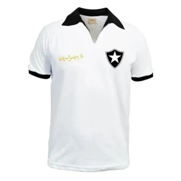 Camisa Botafogo Retrô Masculina Nilton Santos Branca