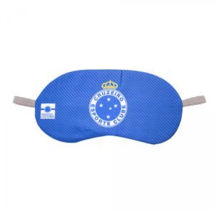 mascara de dormir azul do cruzeiro com escudo