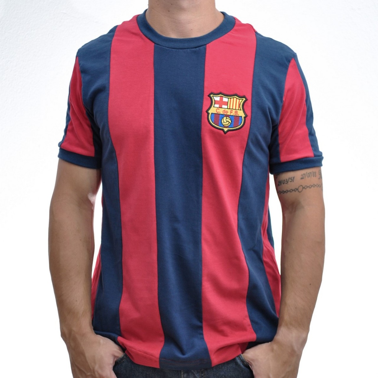 camisa retro do barcelona