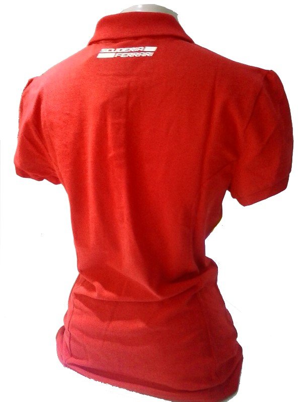 Camisa Polo Puma Scuderia Ferrari Vermelha - Feminina - Camarote do Torcedor
